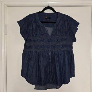 Indigo Poppy Demin Shirt